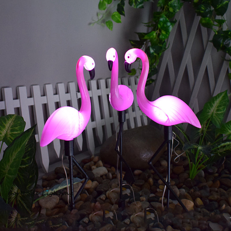 FlamingoGlow - lampe solaire à LED pour flamants roses