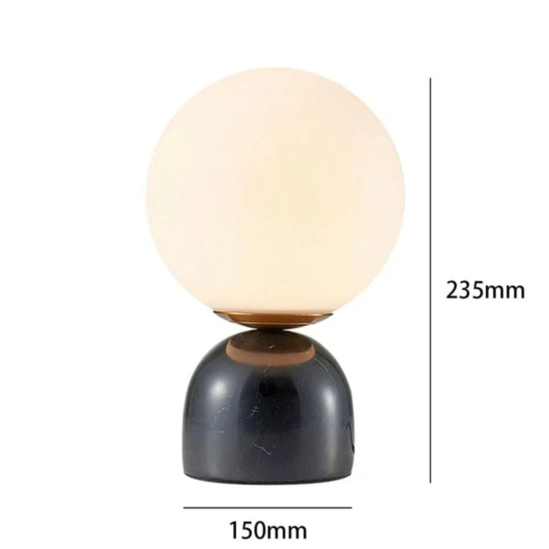 Globe - Lampe de table boule nordique moderne en verre