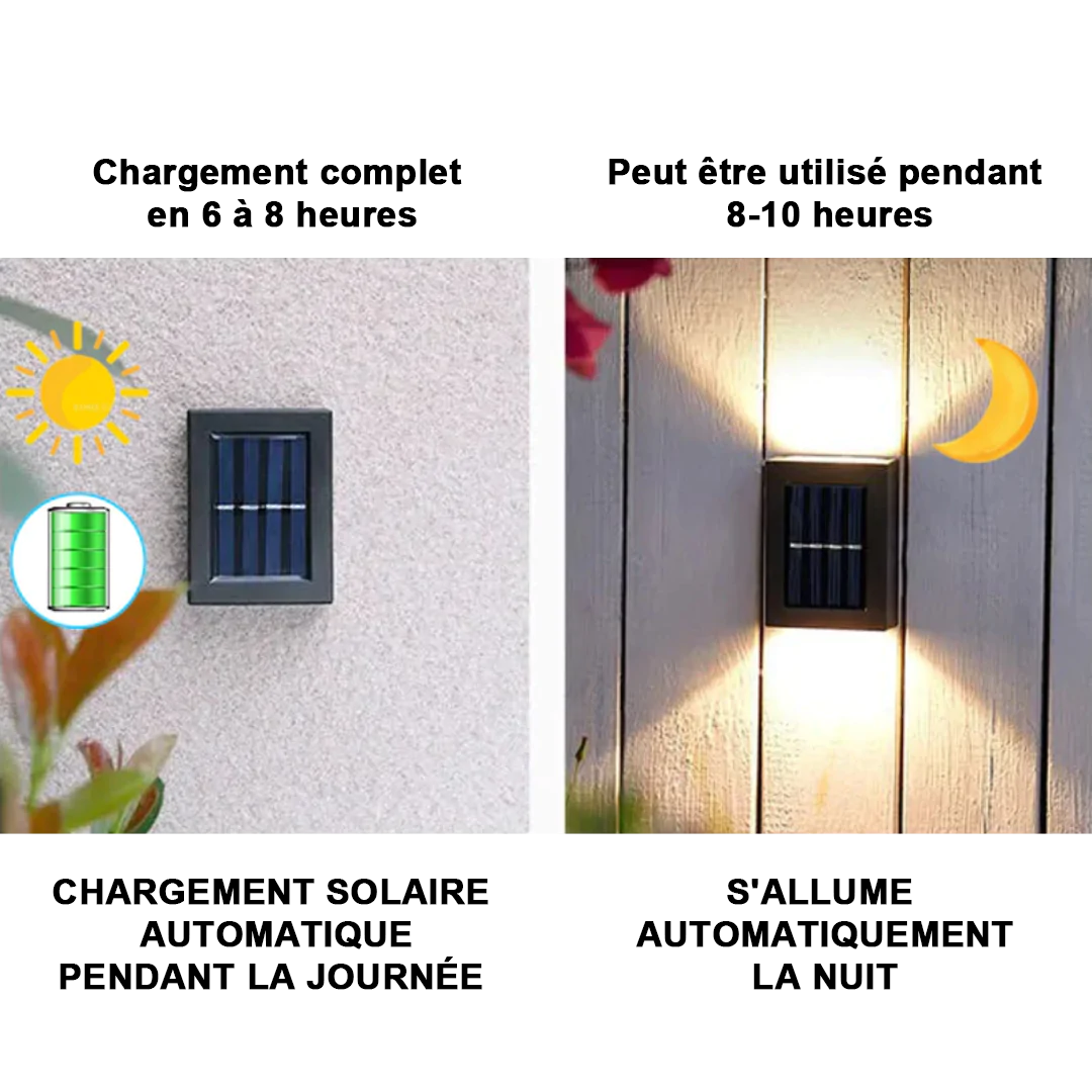 Haut&Bas™- Éclairage solaire mural à LED