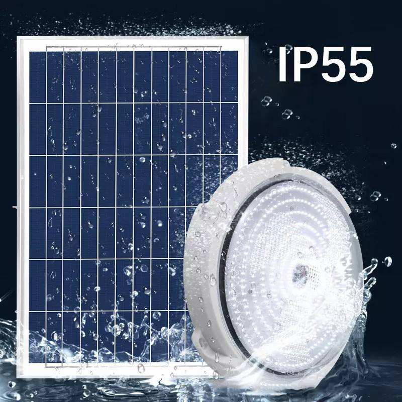 Plafonnier solaire intérieur/extérieur avec télécommande