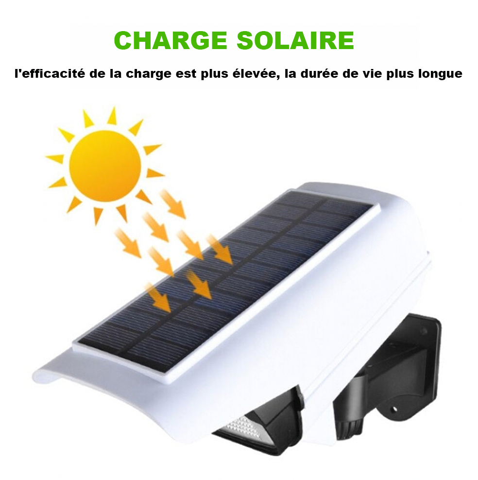 CameraSolarLight - Lampe de sécurité LED à énergie solaire avec détecteur de mouvement