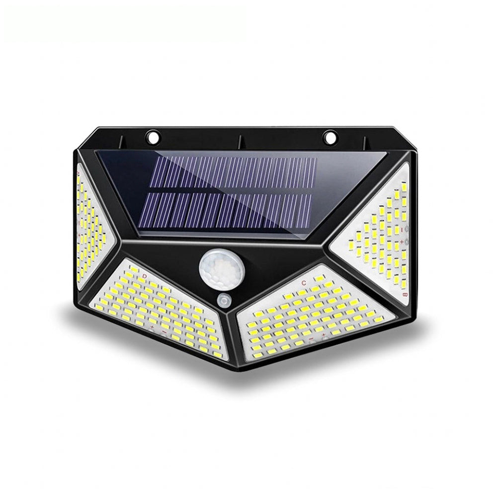 Lampe solaire à détecteur de mouvement PIR 270° grand angle