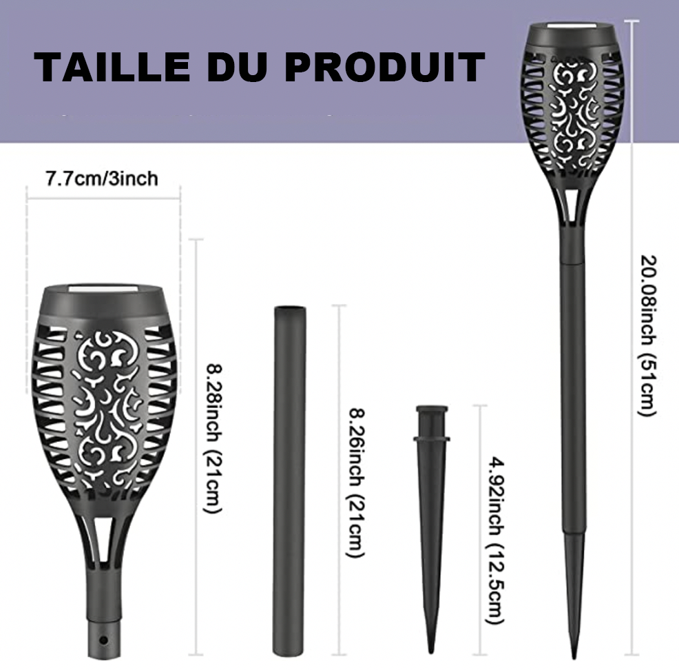 Solar Flame - Lampes à flamme vacillante
