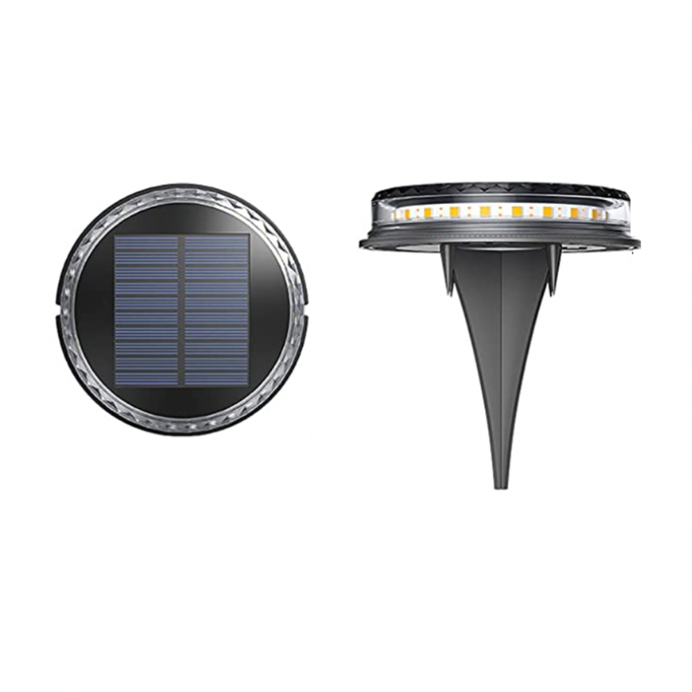 Lumière solaire colorée au sol