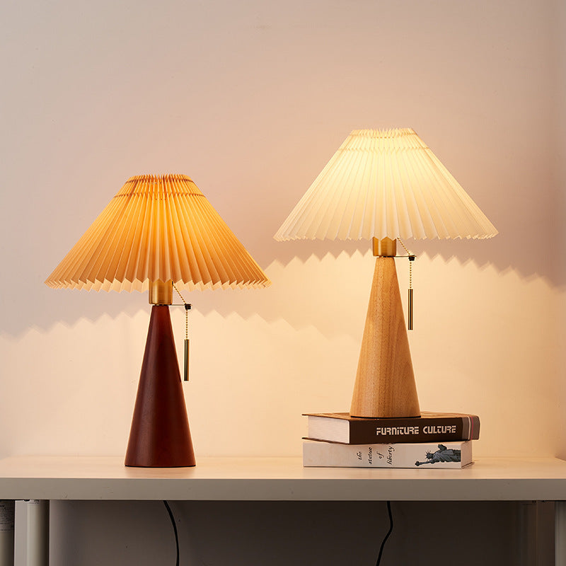 Silva - Lampe rétro japonaise en bois