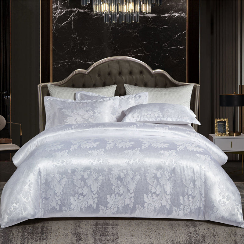 Valora - Ensemble de Housse de Couette en Satin Jacquard de Luxe