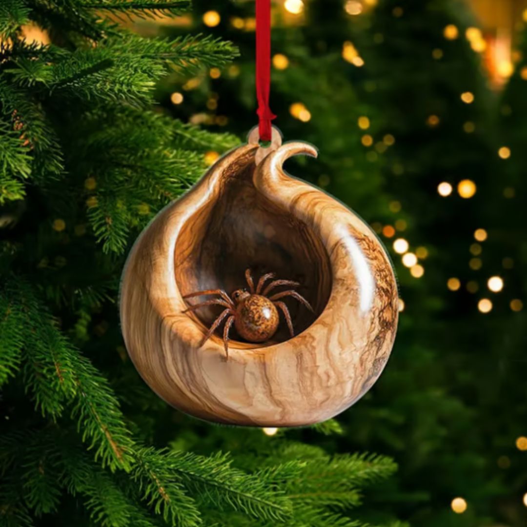 Ornements de Noël en bois massif avec animaux