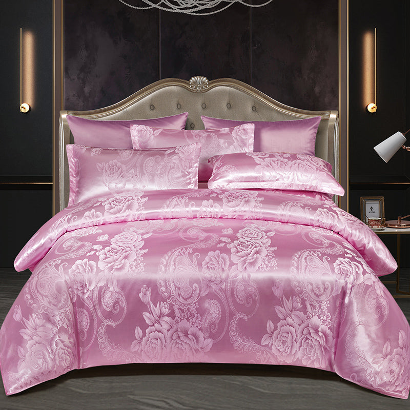 Valora - Ensemble de Housse de Couette en Satin Jacquard de Luxe