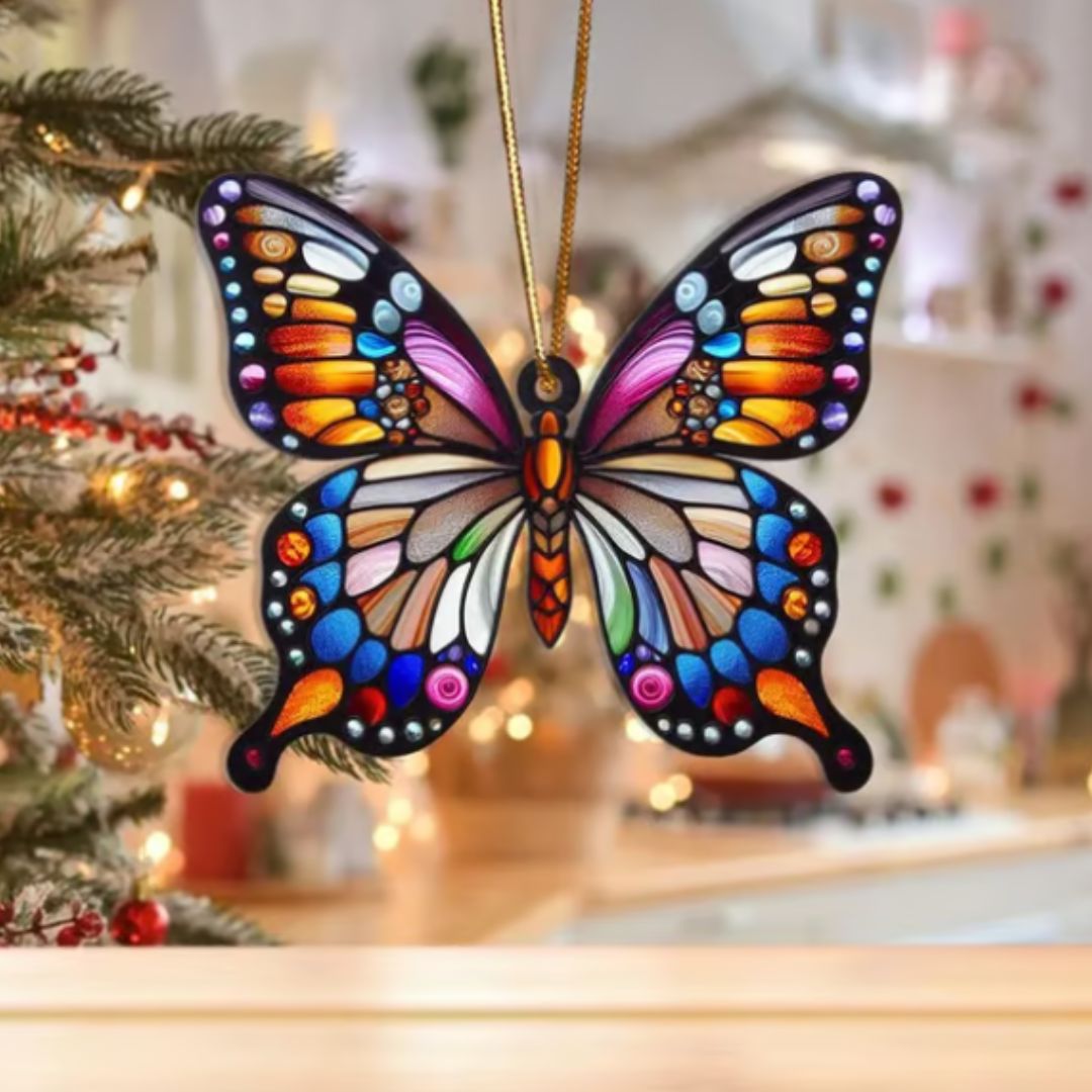 Ornements de Noël en bois massif avec animaux