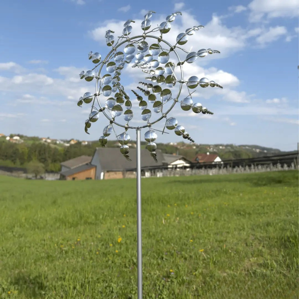 AeroSpin | Éolienne élégante faite main pour le jardin, en métal