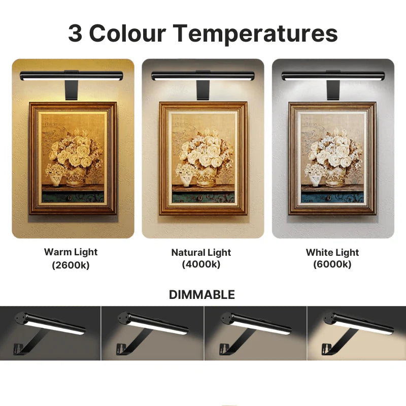 LumiFrame - Lumière LED sans fil pour tableaux