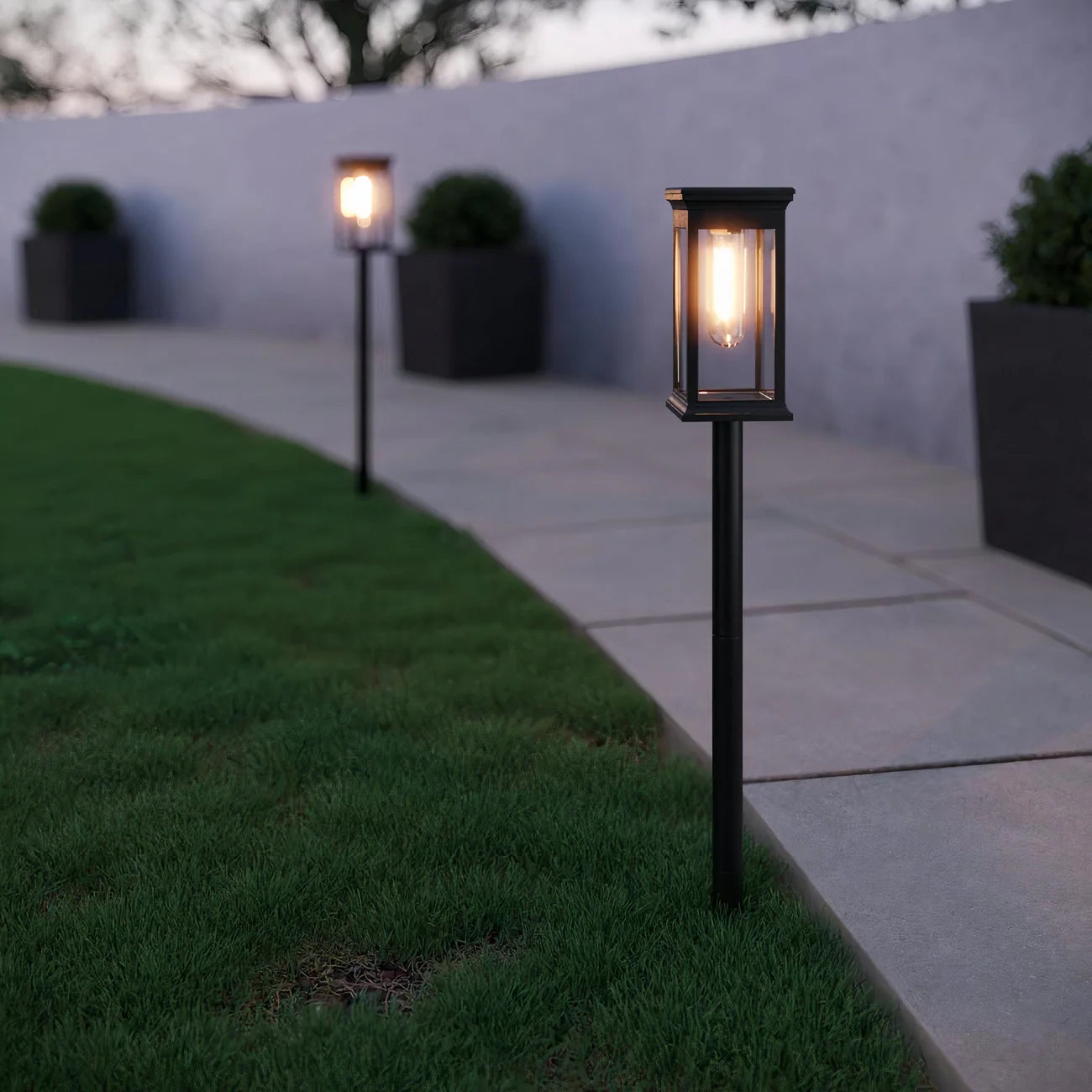 GlowMark - Lampe LED solaire pour allées
