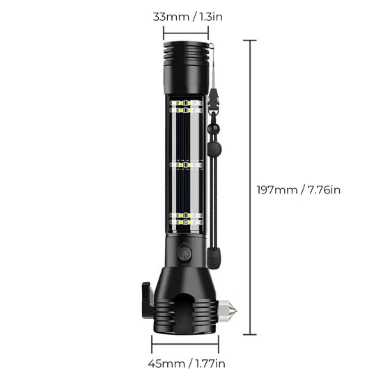 ForgeLite - Lampe de poche multifonctionnelle à énergie solaire