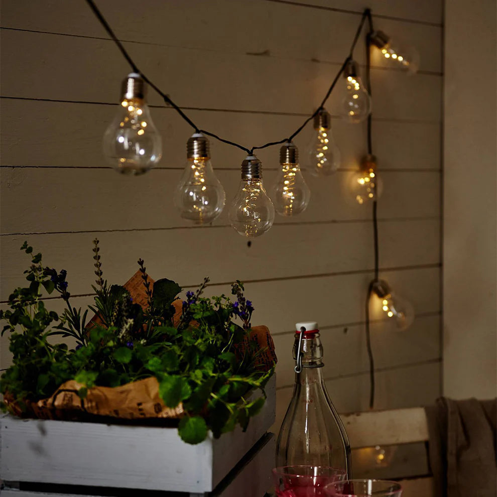 GlowFest – Guirlande Solaire à Ampoules LED