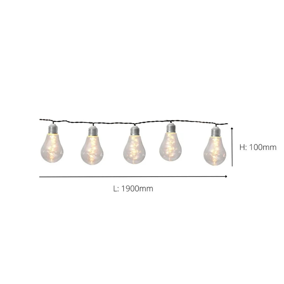 GlowFest – Guirlande Solaire à Ampoules LED