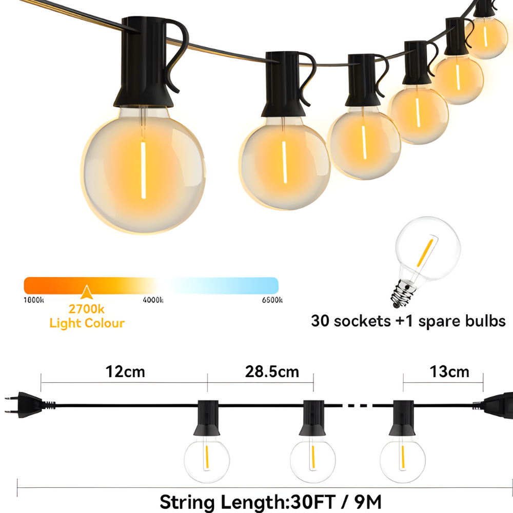 SolarBulb™ - Guirlande luminous Dual Power Sphere