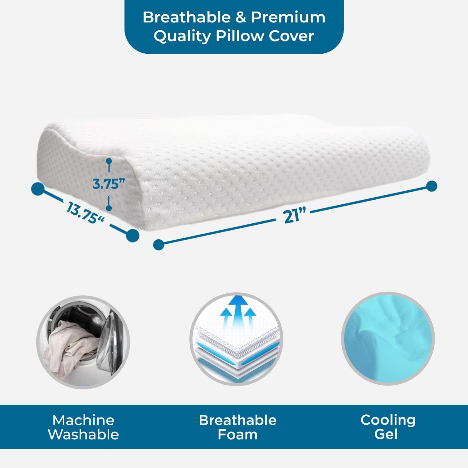 CuboSleep – Oreiller Orthopédique en Mousse à Mémoire