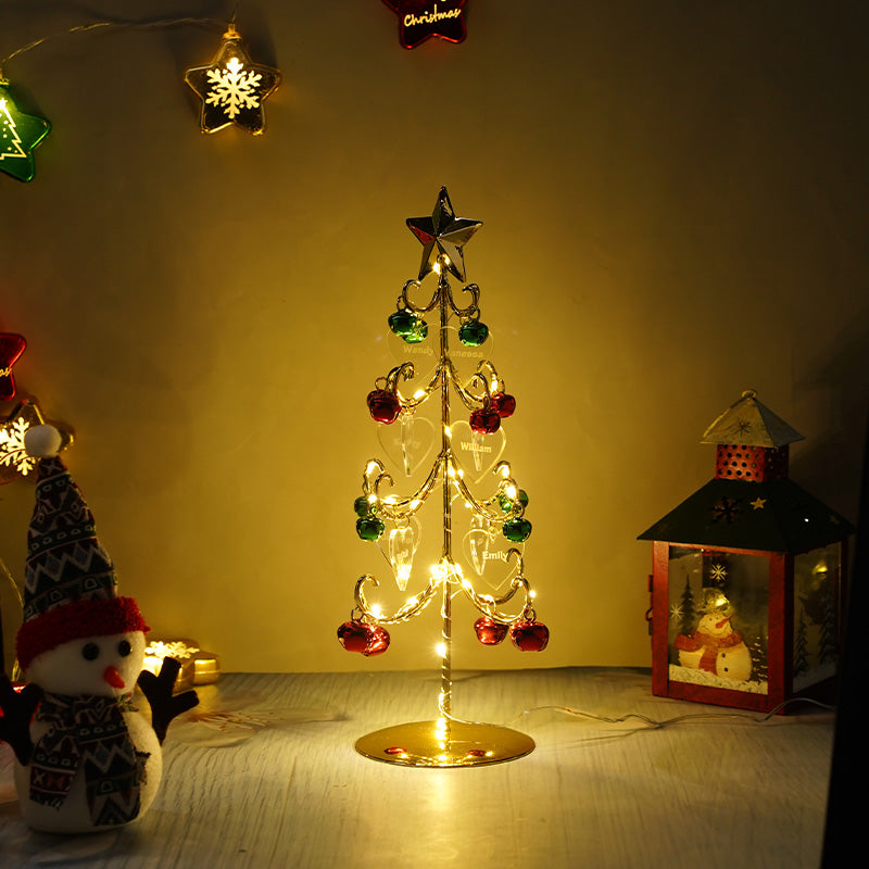 Sapin de Noël personnalisé avec les noms de famille