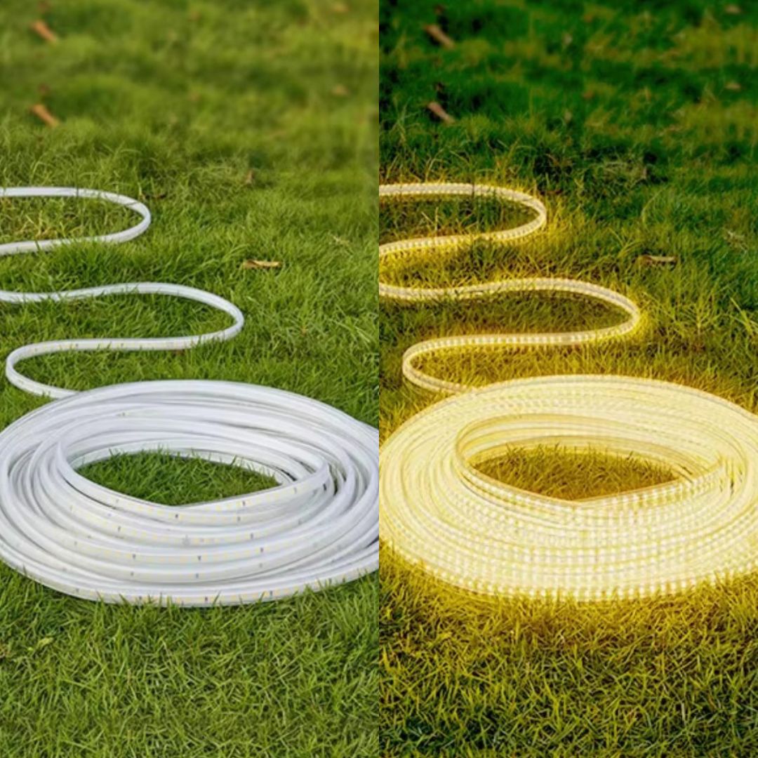 FlexiGlow Ruban LED Solaire – Lumière Extérieure Étanche IP67