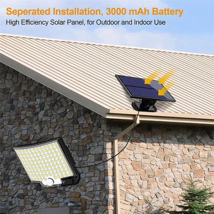 SunArc - Lampe solaire d'extérieur 106 LED avec détecteur de mouvement