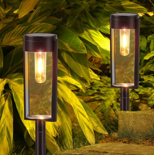 DreamScape™ - Élégantes lampes solaires cylindriques pour allées