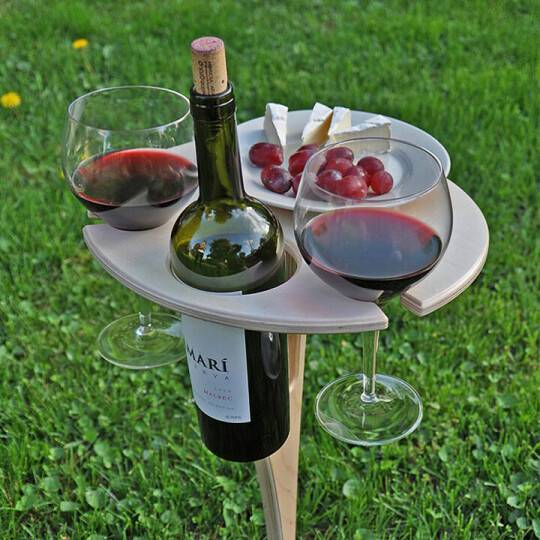 Naturholz | Klappbarer Picknicktisch Für Unvergessliche Outdoor-Momente 0