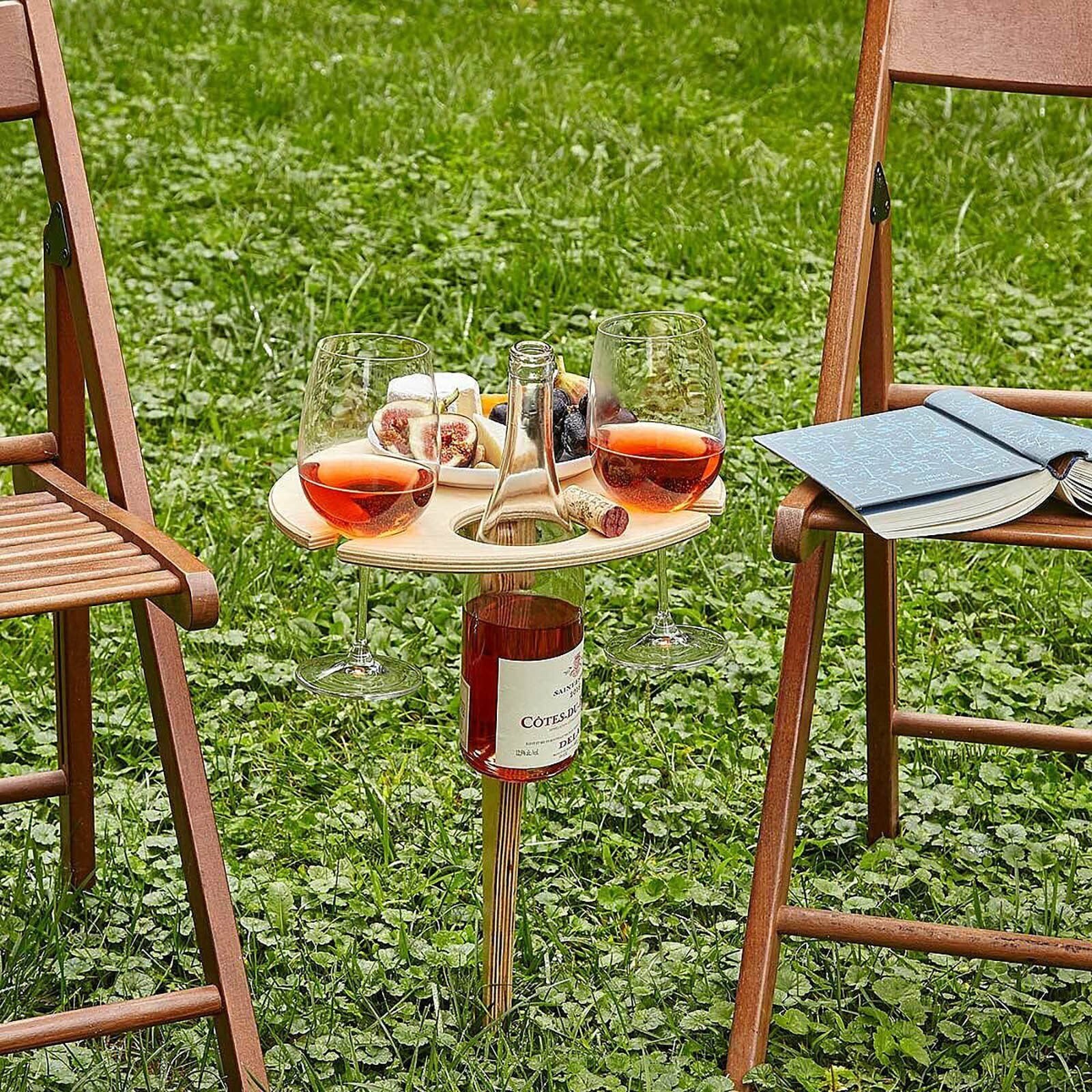 Naturholz | Klappbarer Picknicktisch Für Unvergessliche Outdoor-Momente 1