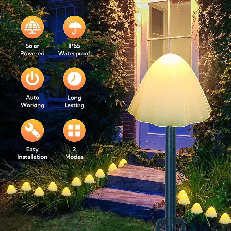 SunShroom™ - Lampes solaires pour champignons de jardin