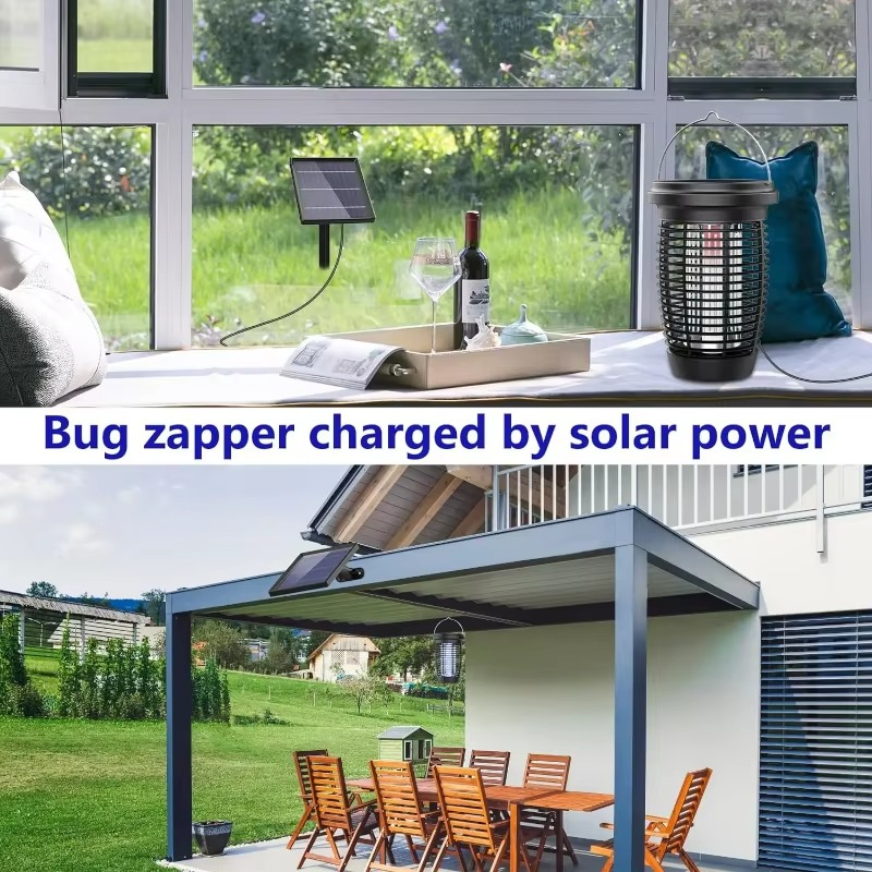 ZapCore - Lampe solaire anti-moustiques 2 en 1