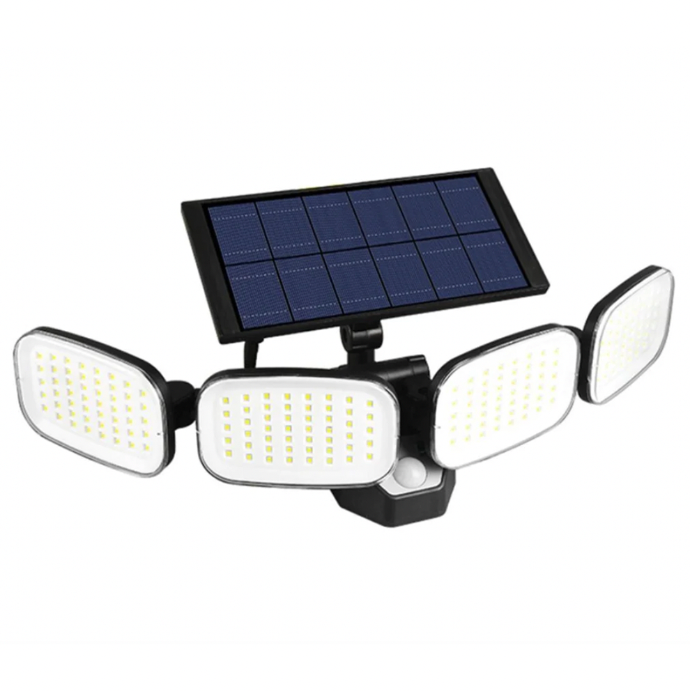 GlowFlexMEGA™ - Lampe solaire à 200 LED avec détecteur de mouvement