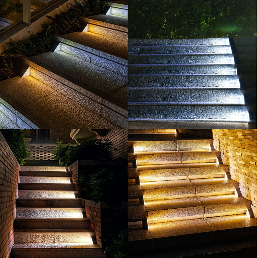 Lampes solaires d'extérieur pour escaliers