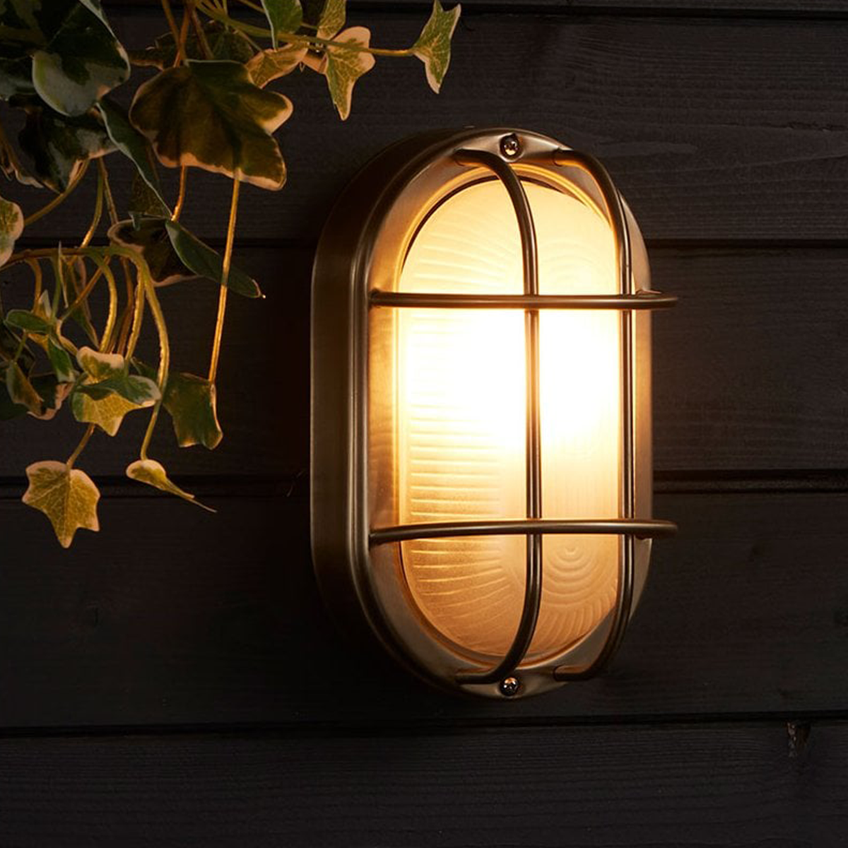 RustiGlow - Applique Solaire Ovale
