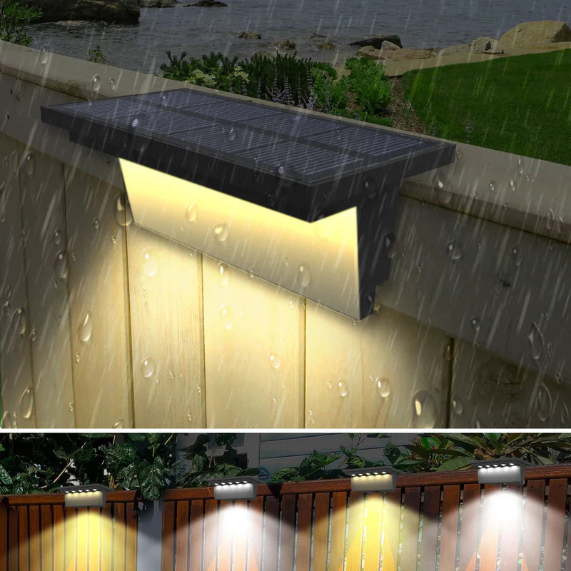 VividSolar™ - Lampes solaires multicolores pour clôture (lot de 2)