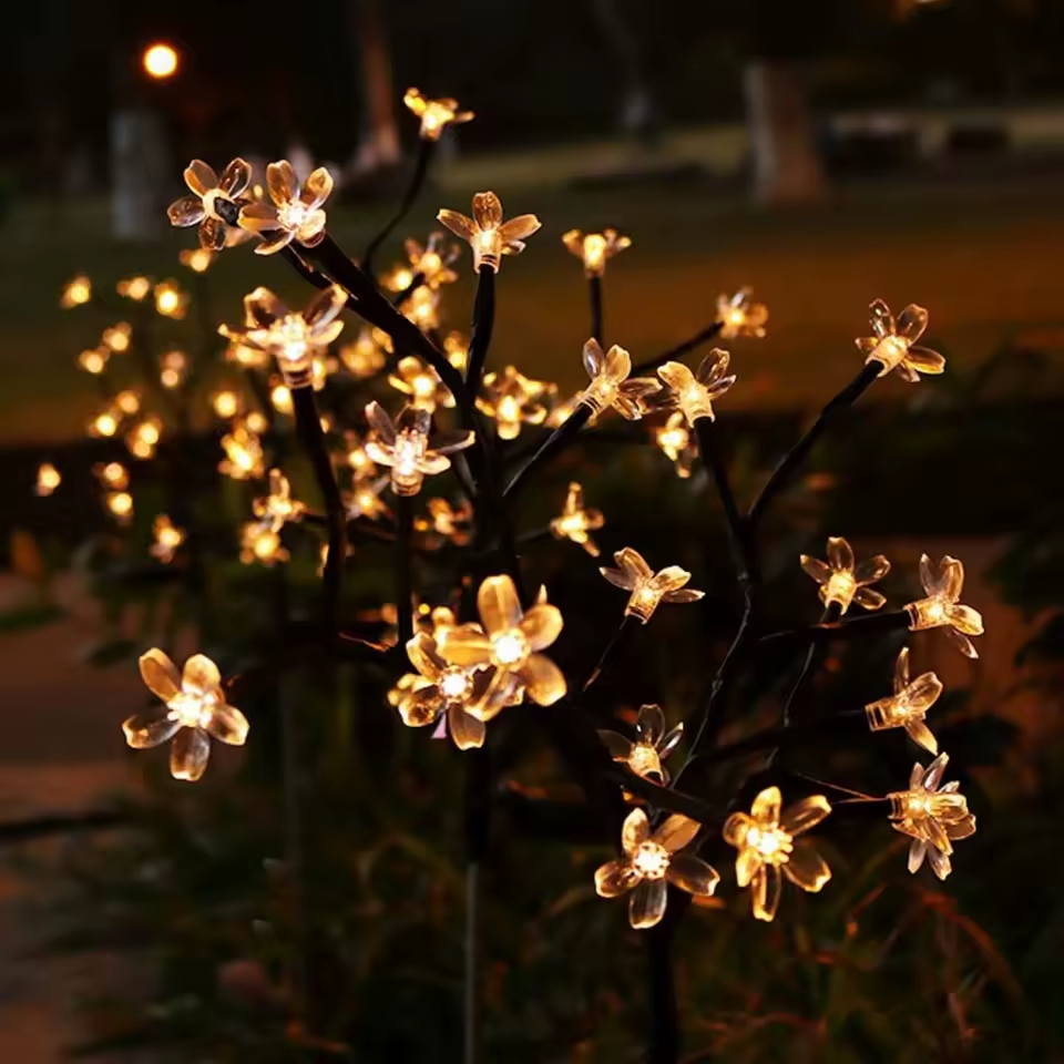 BlossomGlow Balises Solaires de Jardin (2 pcs)
