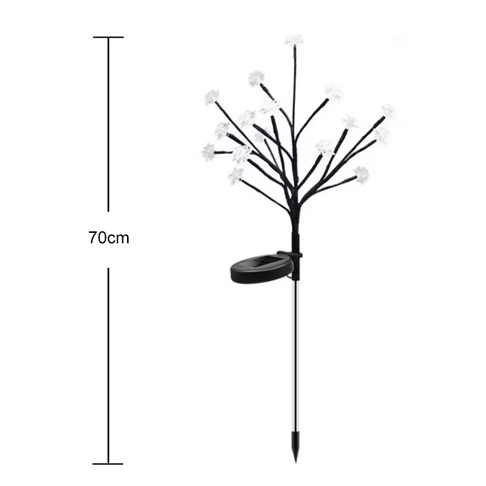 BlossomGlow Balises Solaires de Jardin (2 pcs)