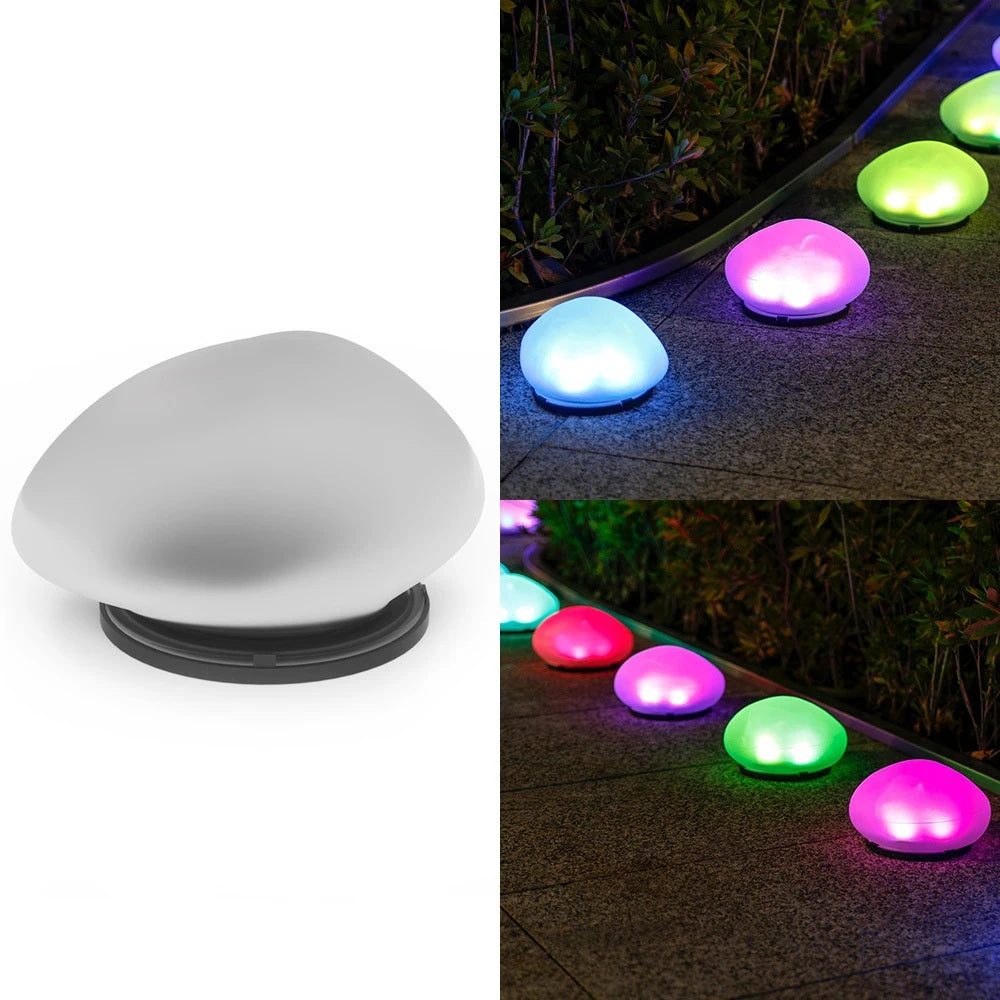 GlowPebble Galets Solaires Déco x2