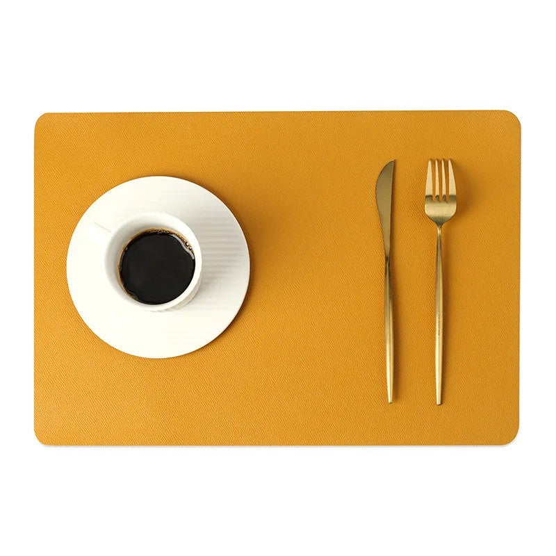 Set de Table en Cuir Nordique à Double Couche