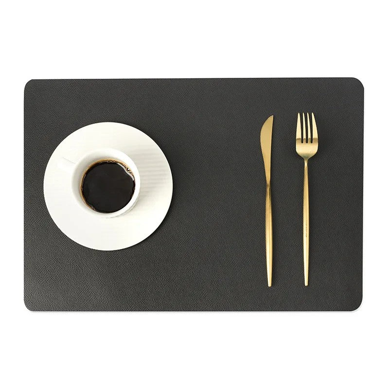 Set de Table en Cuir Nordique à Double Couche