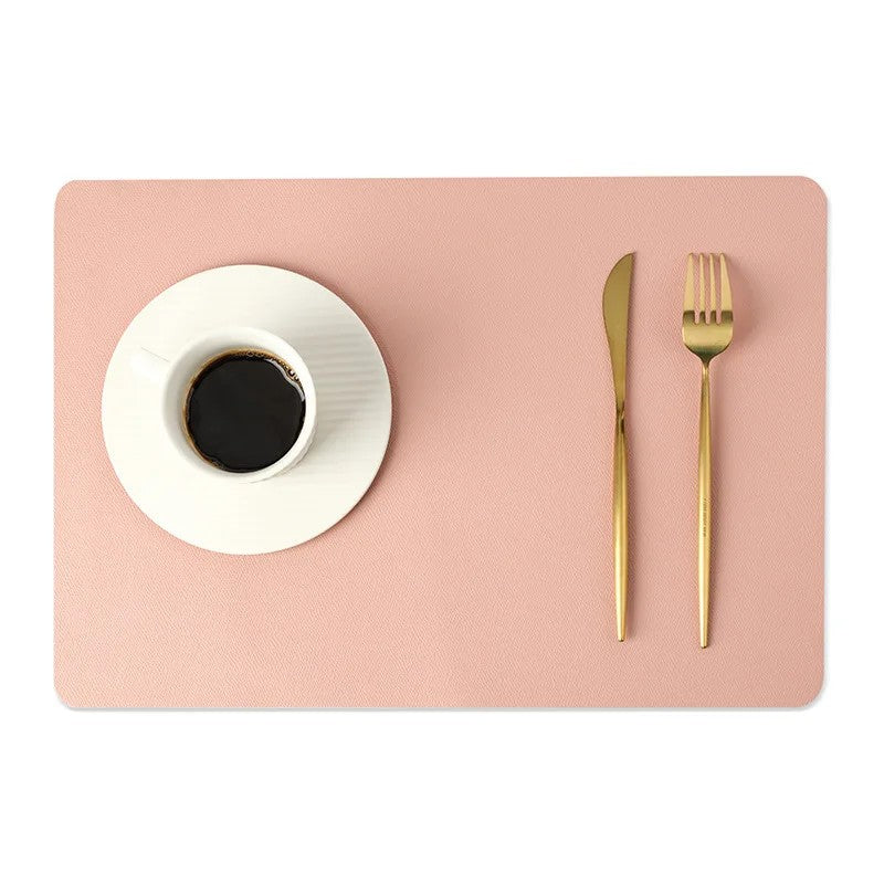 Set de Table en Cuir Nordique à Double Couche