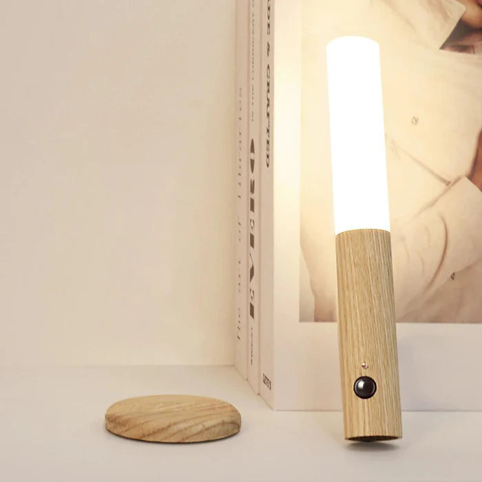 WoodGlo - Applique en bois rechargeable