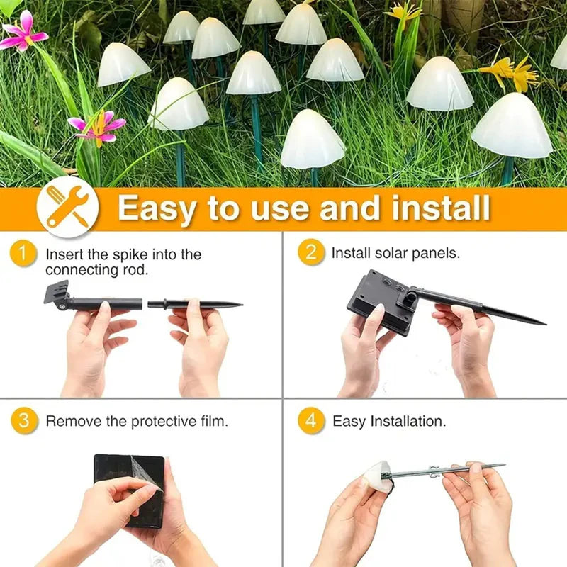 SunShroom™ - Lampes solaires pour champignons de jardin