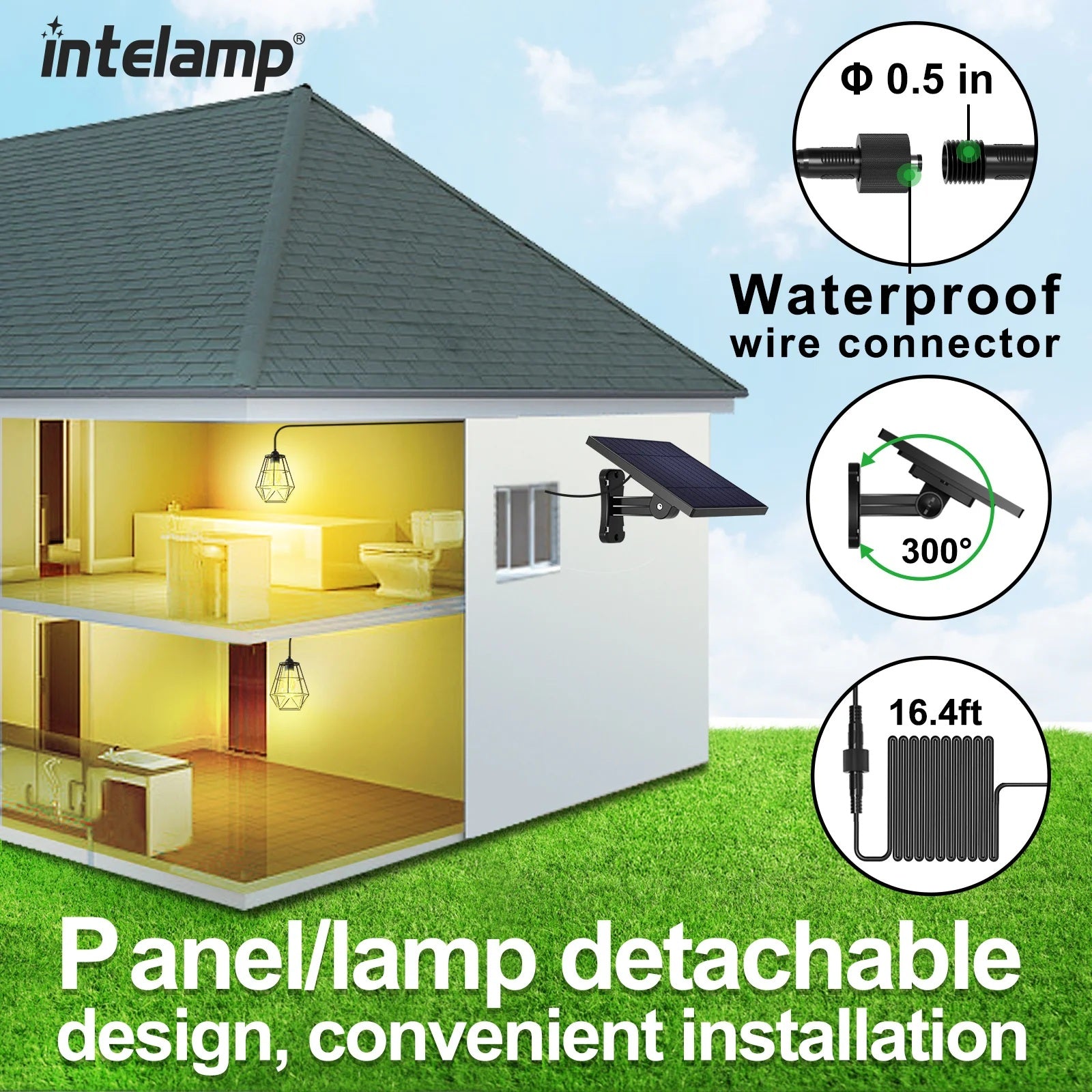 SolAura – Suspension Solaire Intérieur et Extérieur