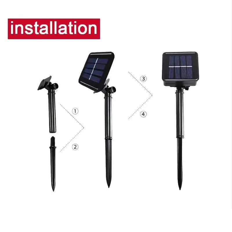 SolarTwine Guirlande Tube Solaire – Lumière LED Étanche pour Jardin & Noël