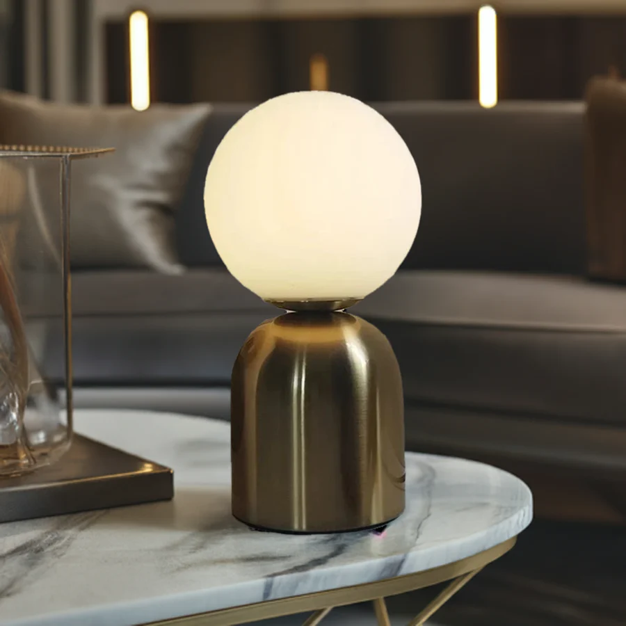 Orbis - Lampe de Table en Verre Nordique