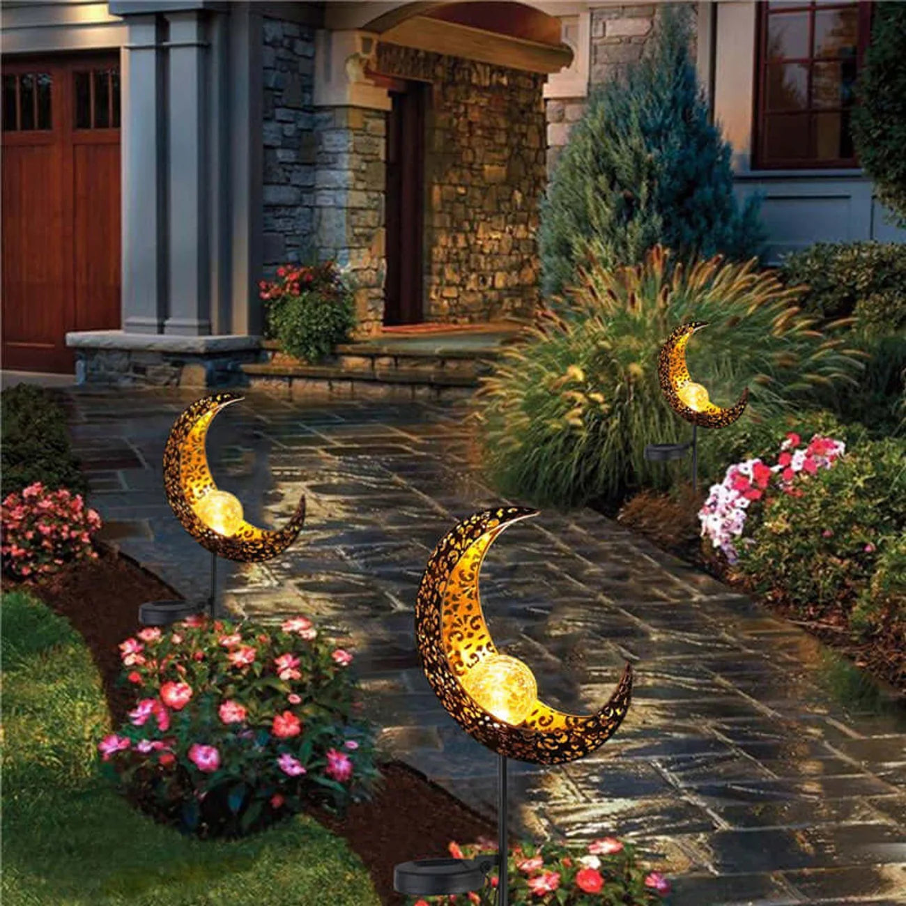 Aluna - Lampe de jardin décorative