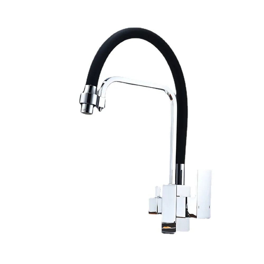 Ater - Robinet de Cuisine Noir Chrome