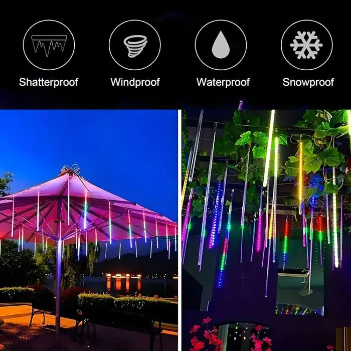 StarCascade – Guirlande Solaire Météore pour Noël & Jardin