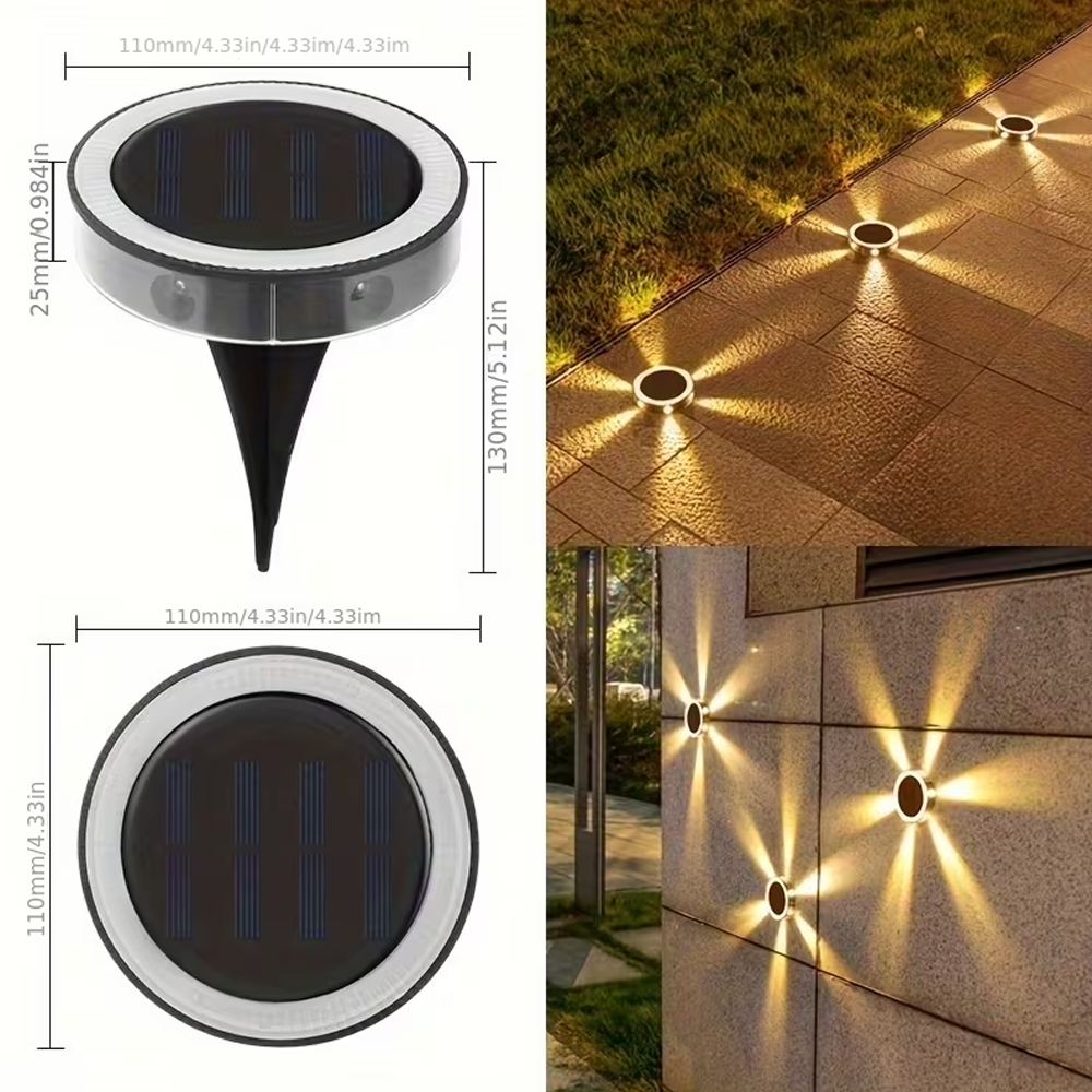 LumiStake Duo – Lampes Solaires Terrasse & Table