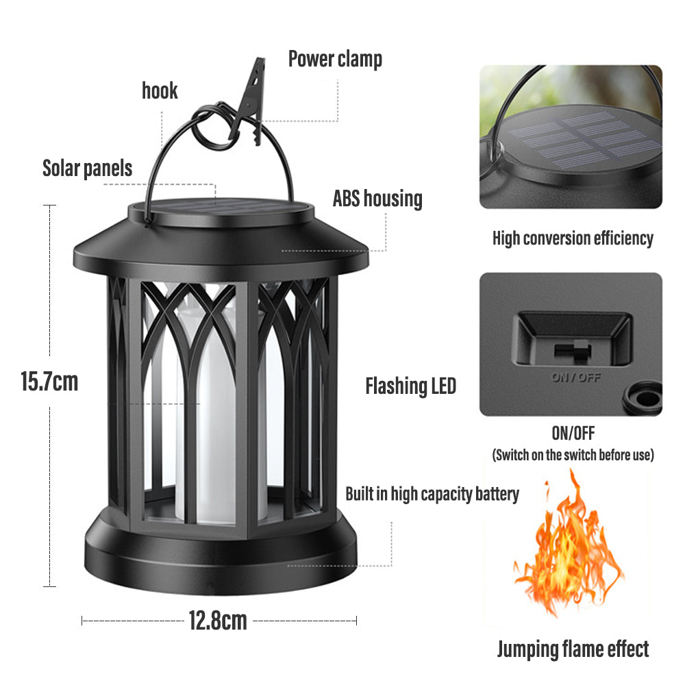 FlameGlow™ - Lanterne solaire à flamme suspendue