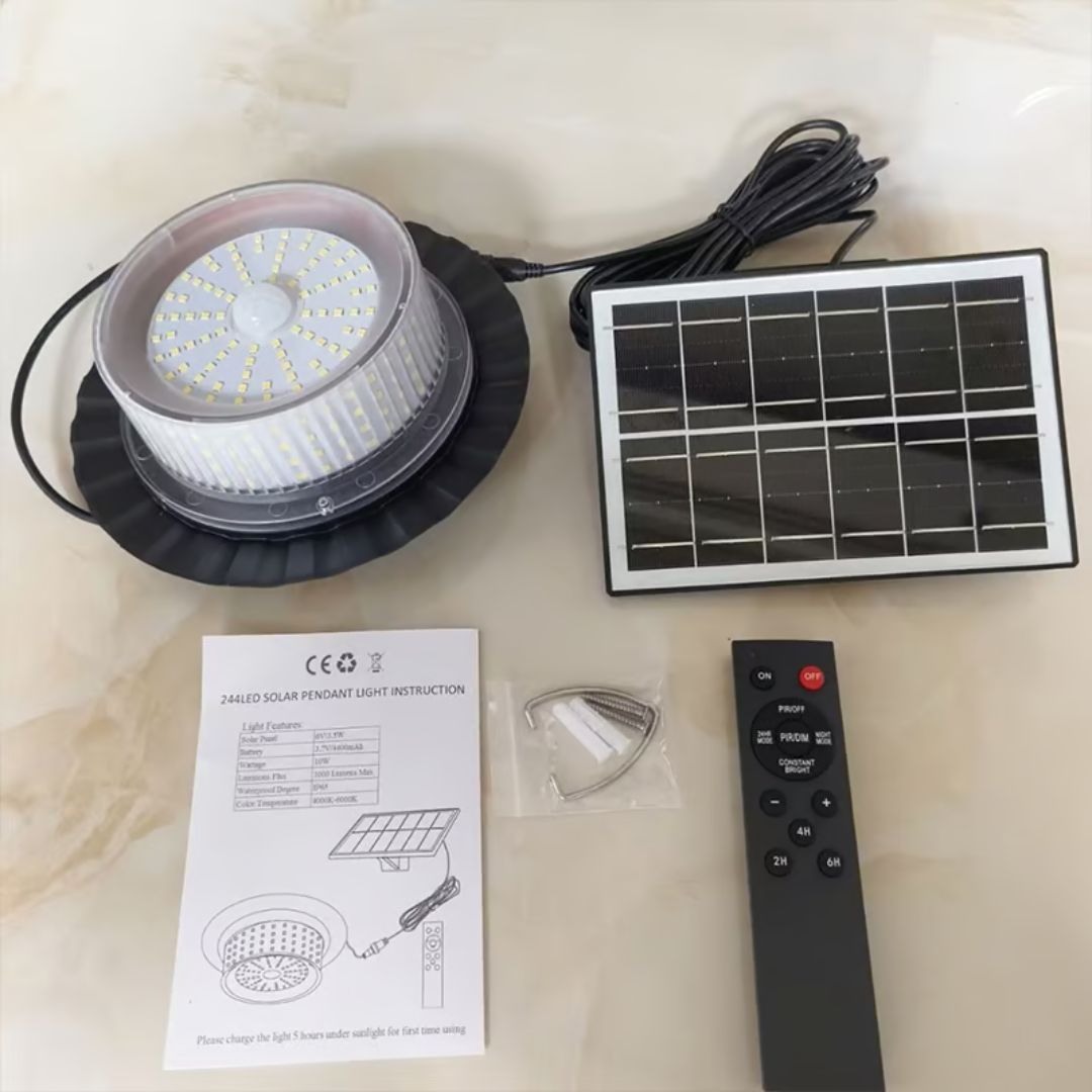 SunRay - Lampe solaire pour hangar et grange